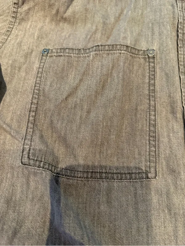 Aerie Woman’s Button-Up Shirt Size XS Graphite Gray - Image 3