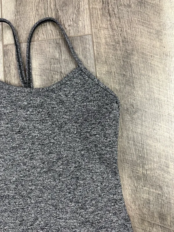 Lululemon Dark Grey Power Y Tank - Image 4