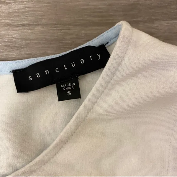 Sanctuary Colorblock Mod Shift Mini Dress Black White Blue S - Image 9