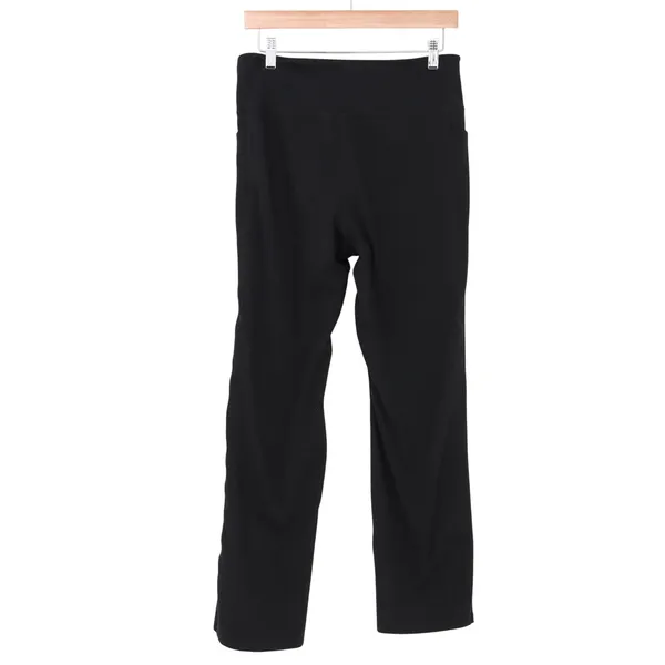 Jockey Pants Womens L JL0899 Activewear Black Crossover Waist Pocket Excellent - Image 4