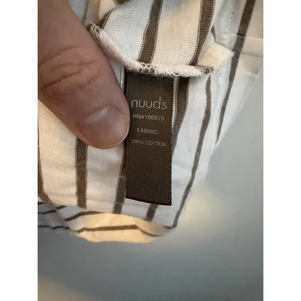 NUUDS Short Sleeve Stripe Boxy Tee Sz L NEW - Image 4