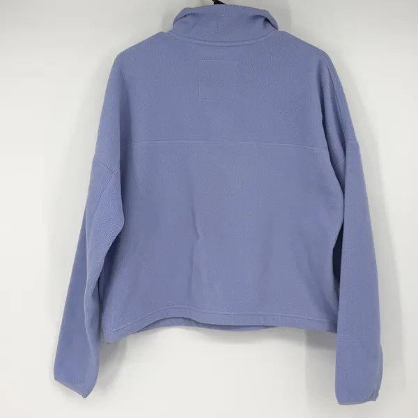 Girlfriend Collective Periwinkle Blue Fleece Quarter‎ Zip Pullover Sweatshirt L - Image 2