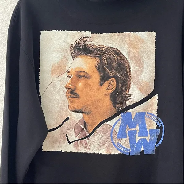 NWT Morgan Wallen I’m the Problem Fleece Graphic Sweatshirt Hoodie M - Image 10