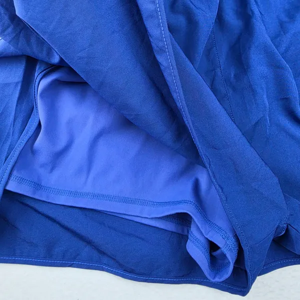 Womens Royal Blue Activewear Romper Runsie Cutout Crisscross Back Medium - Image 6