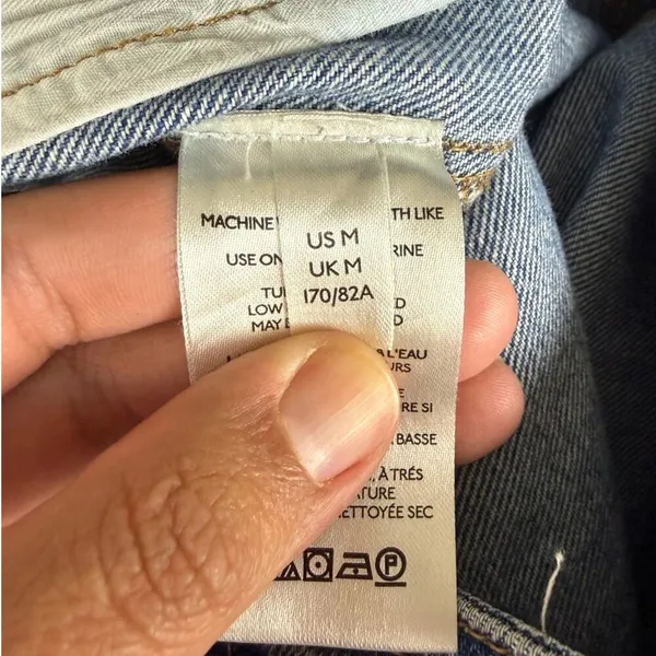 We The Free Free People M Modern Meadow High Rise Wide Leg Denim Pants M - Image 8