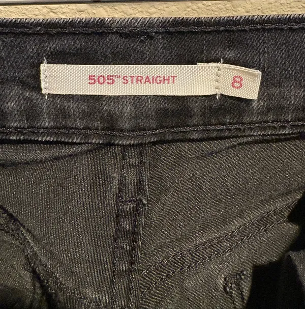 Levi's Women's Dark Gray Straight Leg Jeans - Image 3