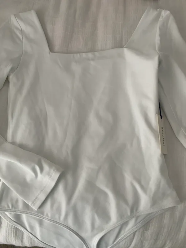Aritzia Contour Squareneck Longsleeve Bodysuit - Image 2