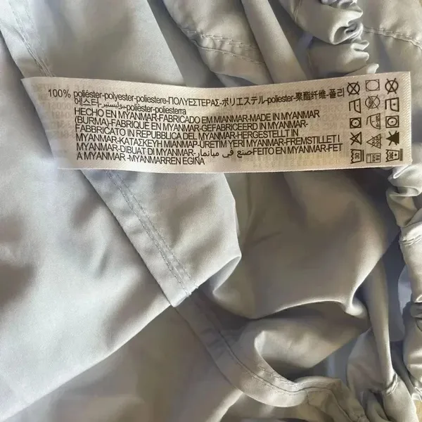Zara Hooded Wind Proof Jacket Light Blue SZ M # 1646 - Image 12
