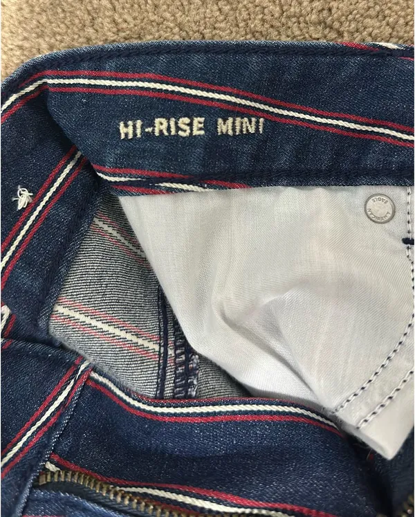 American Eagle Jean Skirt Mini High-Rise  - Image 4