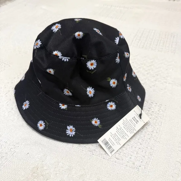 new adult Alice + Olivia one size reversible daisy bucket hat A3 3074 - Image 8