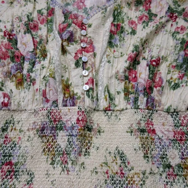 NWT LoveShackFancy Keelin Mini in Shining Gemstone Floral Cotton Dress XS - Image 9