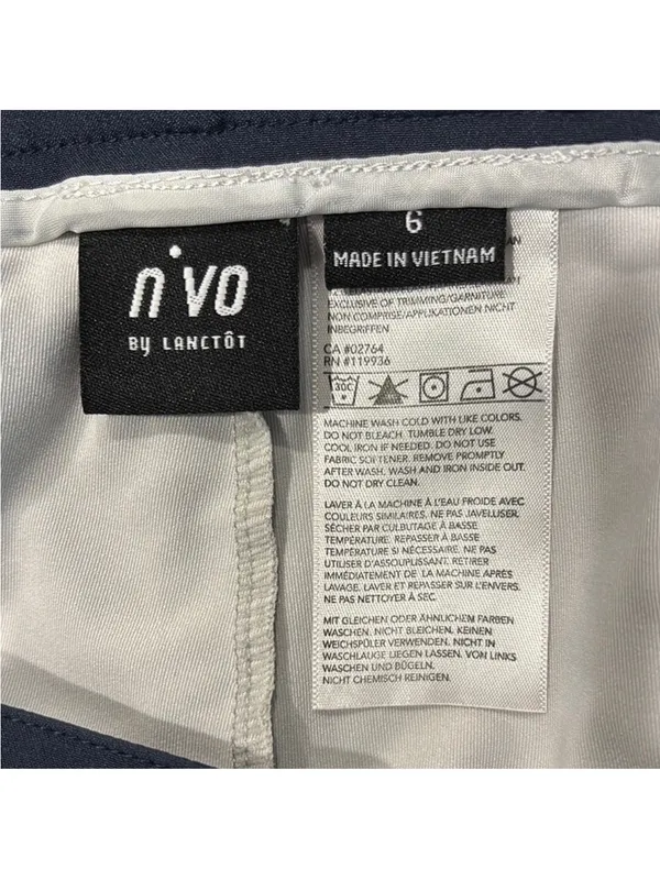 Women’s Navy Performance Skort with Zip Pockets Blue Size 6 - Image 2