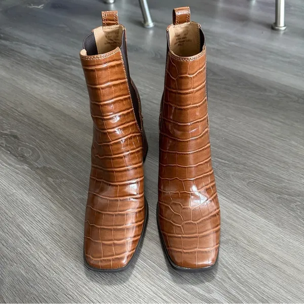 Circus by Sam Edelman Pascha Brown‎ Side Gores Cushioned Flare Booties Size 9.5 - Image 2