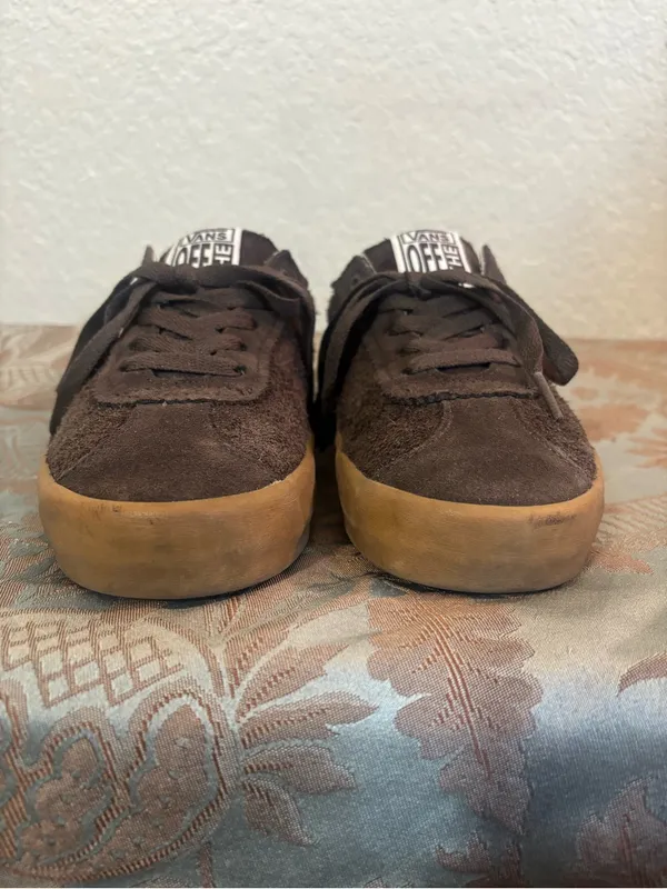 Vans Sport Low Bambino Shoes Sneakers Suede Chocolate Brown Gum Colorway 6.5 - Image 3