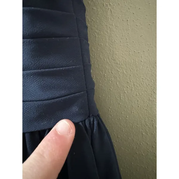 Azazie Bridesmaid Dress Blue Size A0‎ Midi A Line Flare Polyester Formal Wedding - Image 12