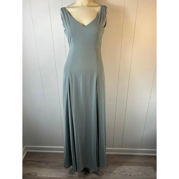 Show Me Your Mumu Jenn Maxi Dress in Silver Sage. Size M - Image 5