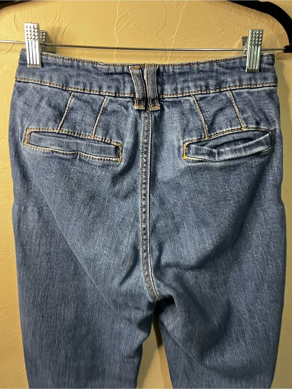 OAT New York High Rise Bootcut Trouser Denim Jeans - Image 9