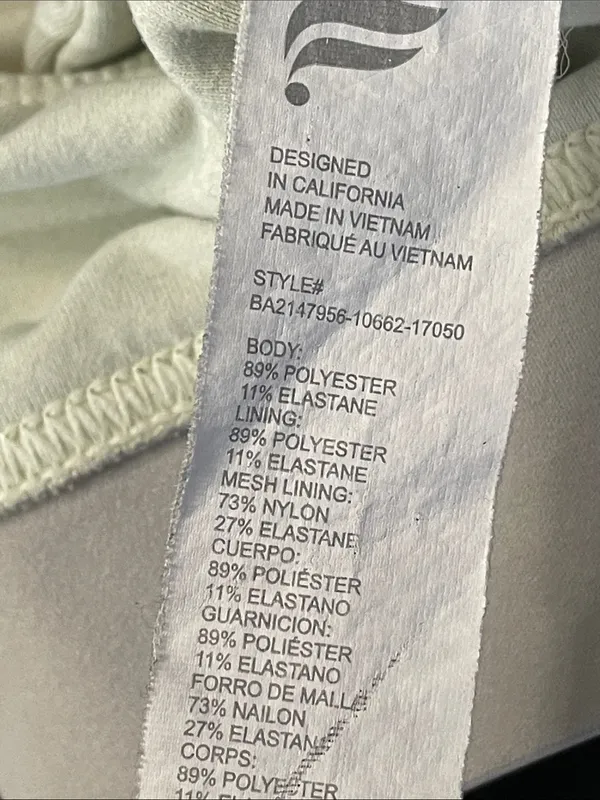Fabletics Pale Yellow Zebra Print All Day Every Day Bra - Image 7