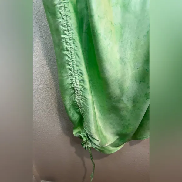 RAYS FOR‎ DAYS Women’s Viscose Elena Elegant Green Draped Dress Size M - Image 8
