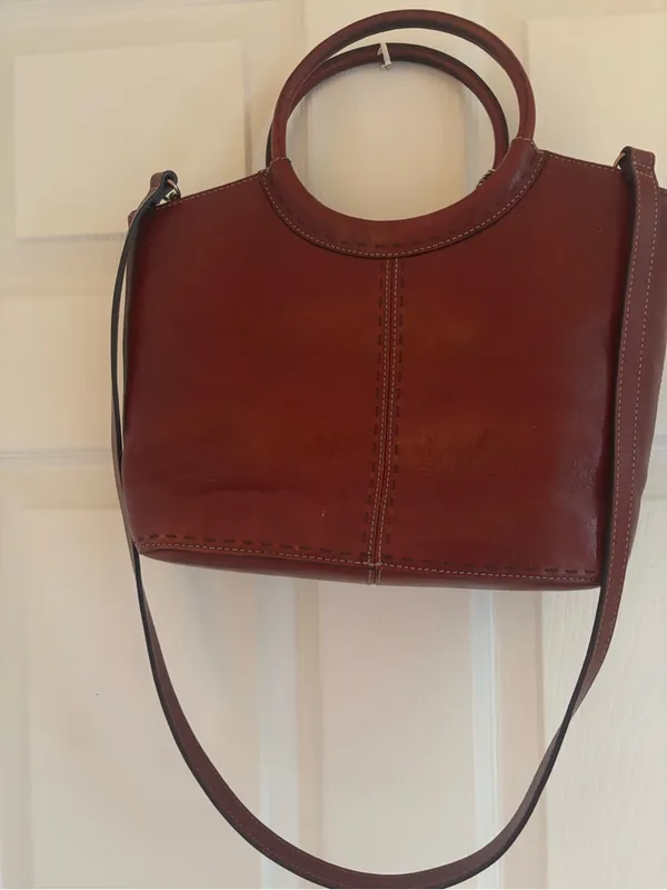 Fossil Top-Handle Leather Bag - Image 7