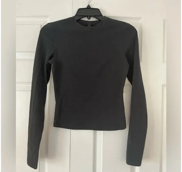 SKIMS Cotton Jersey Long Sleeve T-Shirt S - Image 2