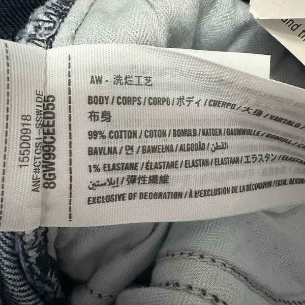 NEW Abercrombie & Fitch Curve Love The‎ Dad High Rise Jeans Distressed 26/2XS - Image 8