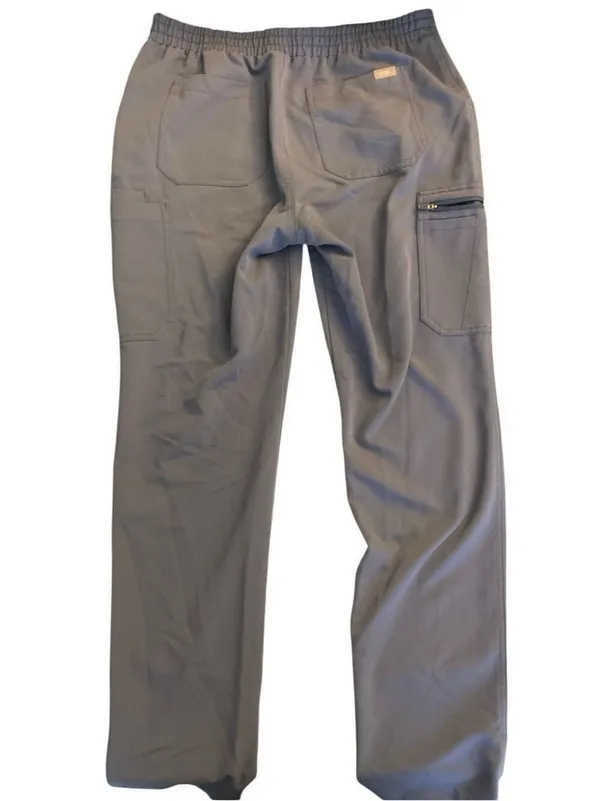 Figs Yola Technical Collection scrubs pants periwinkle gray women's size medium - Image 3