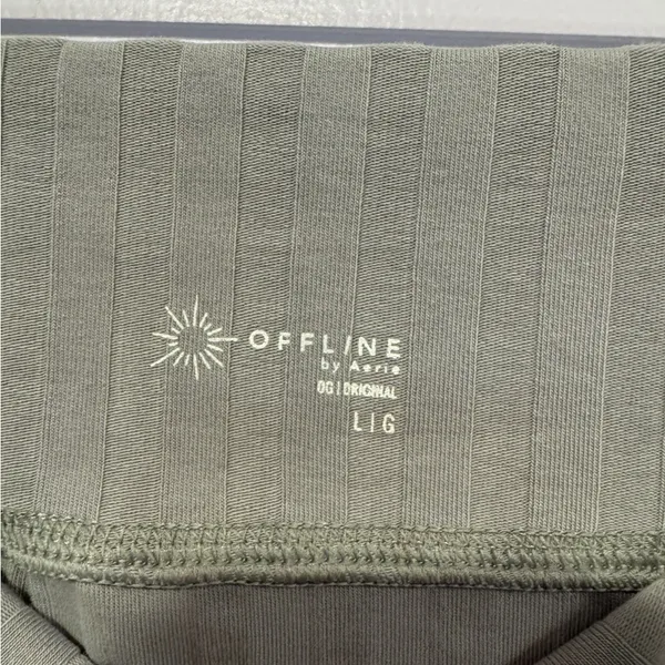 Grey ribbed‎ aerie offline scallop hem skirt - Image 3