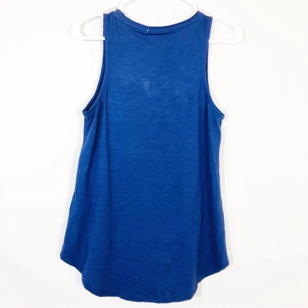 Lucky Brand Patriotic Flag Tank Top Medium Blue Americana 4th of July Cotton - Image 4