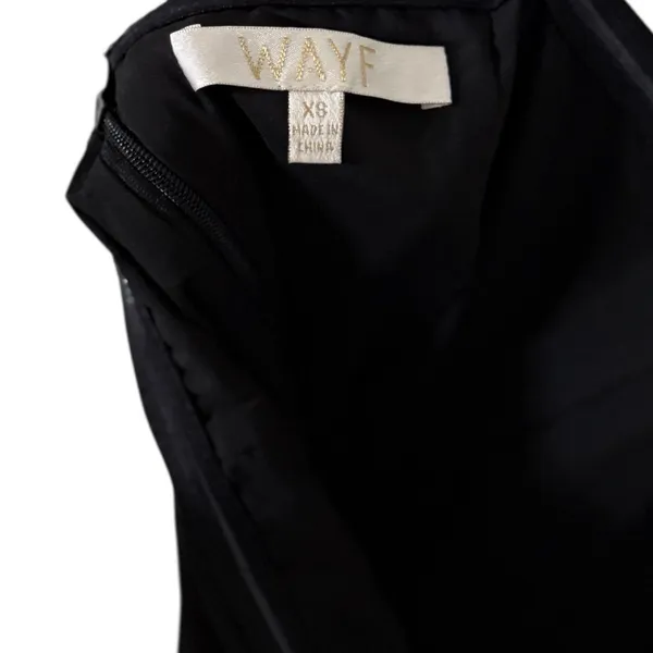 WAYF Kenny Strapless Ruched Satin Mini Dress - Image 5
