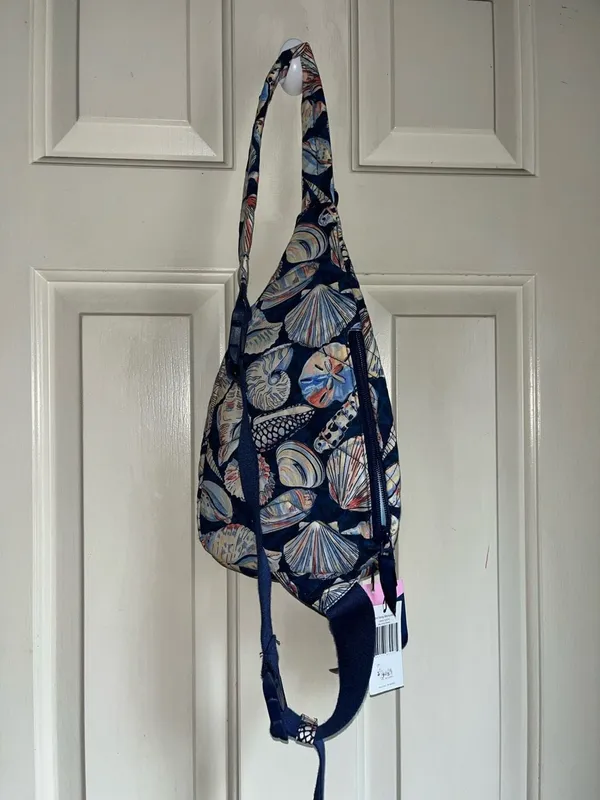 Vera Bradley Cotton ReImagined Mini Sling Backpack in Morning Shells - Image 6