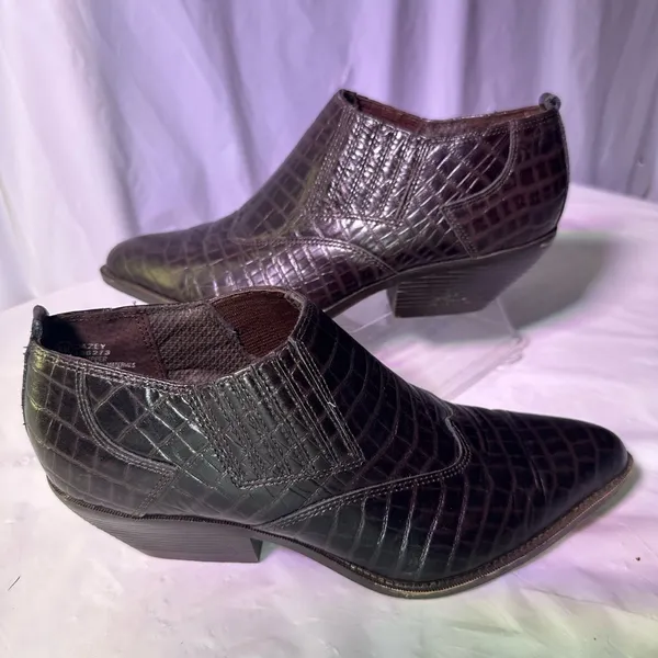 Zodiac Dark Brown Western Boots - Image 3