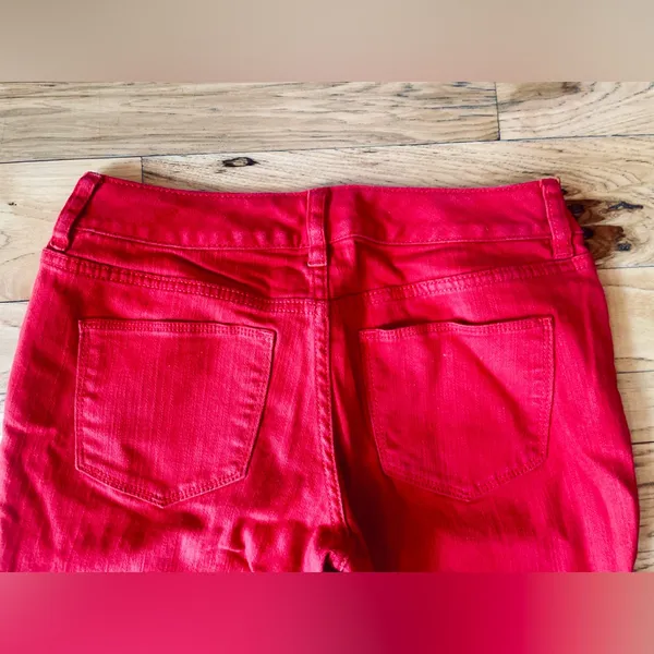 The Limited Denim Red 678 Skinny Jeans Sz 2 - Image 6