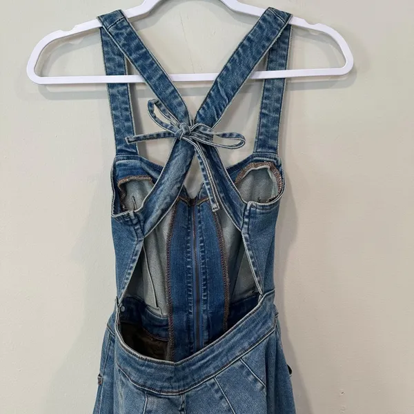 Free People We the Free Boyish Sam Flared Jumpsuit 2288 - Image 8