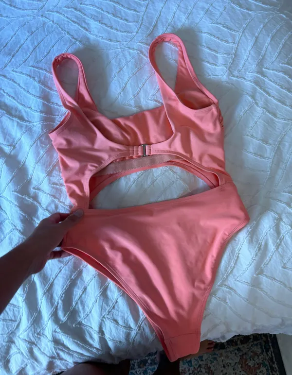 Pink  Cutout One Piece - Image 5