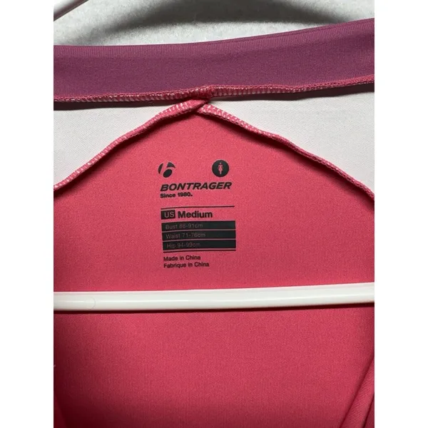 Bontrager Solstice Pink Sleeveless Tank Cycling Jersey Size Medium - Image 2