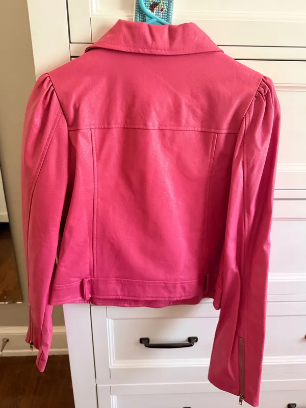 FATE Pink Leather Jacket  - Image 3