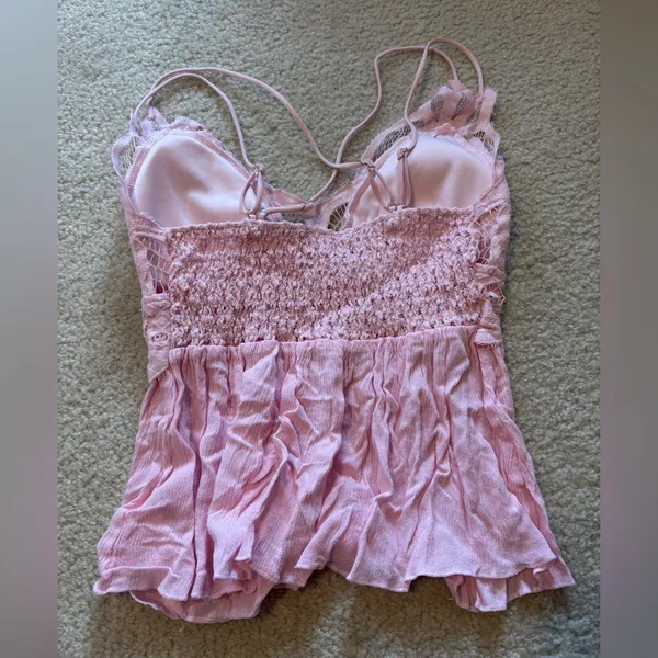 Charlotte Russe Pink Babydoll Top - Image 3