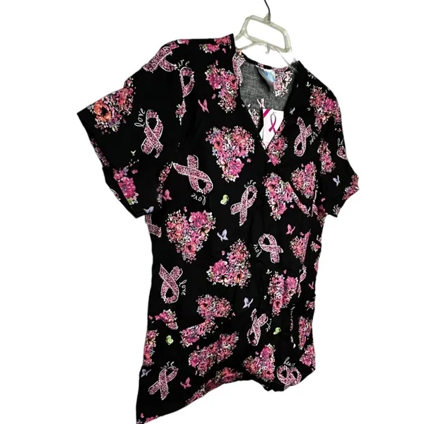 SB Scrubs Breast Cancer Scrub Shirt nwt‎ - Image 3