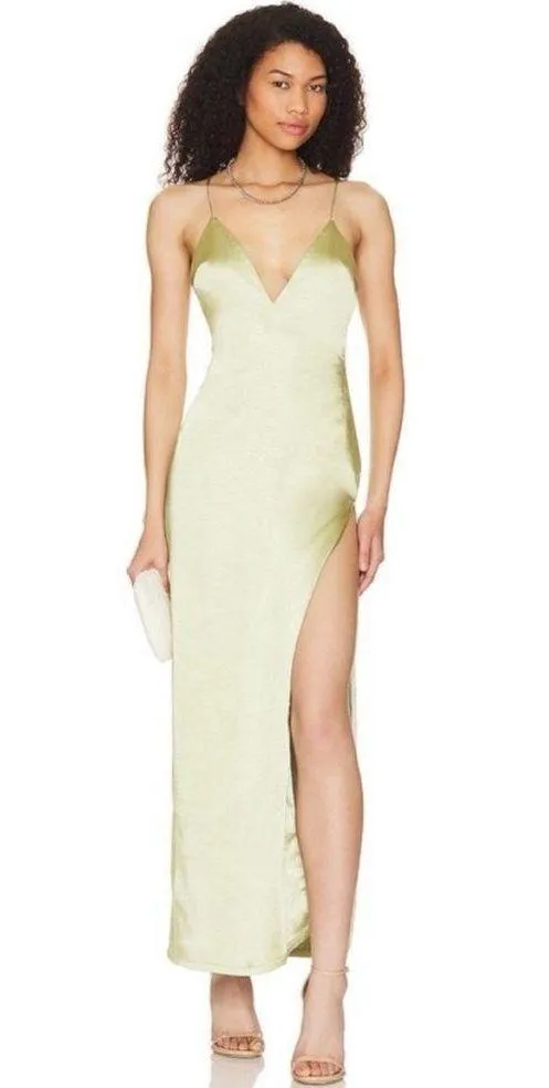 Revolve x More to Come Regina Maxi Dress in Green, Size XS New w/Tag - Image 3