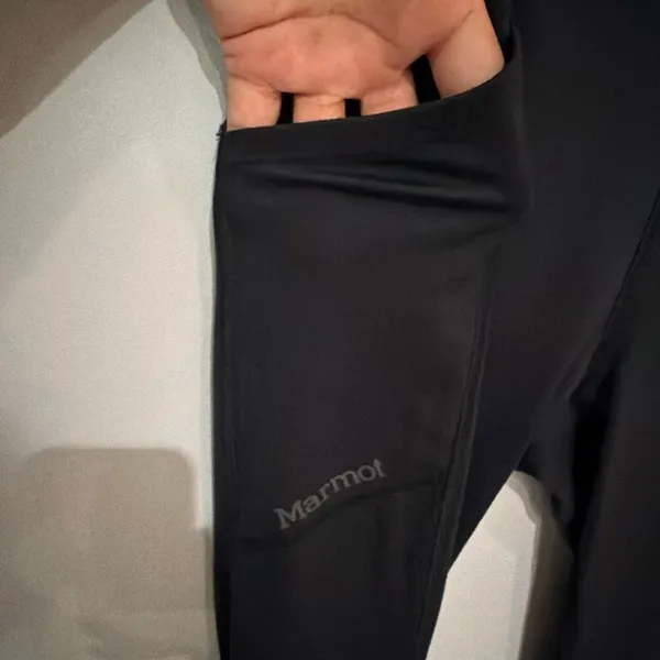 Marmot Black Phone Pocket 7/8 Leggings Size Small Activewear Cozy #900 - Image 3