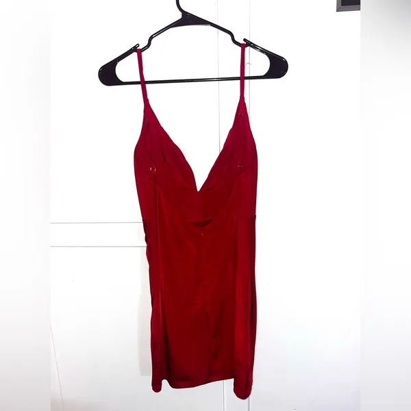 Hello Molly Red Mini Dress - Image 4