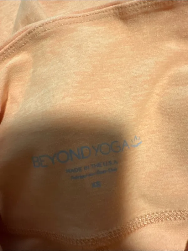 Beyond Yoga Spacedye Keep Pace Biker Shorts Heather citrus orange XS SD5054 - Image 4