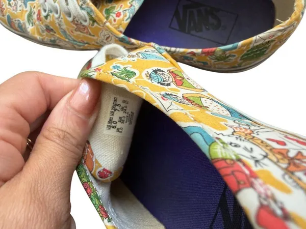 VANS x Liberty of London Alice in Wonderland Sneakers Size Women’s 7.5 - Image 3