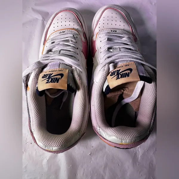 Nike Women's Air Force 1 Shadow - Cream and Pink - Image 12