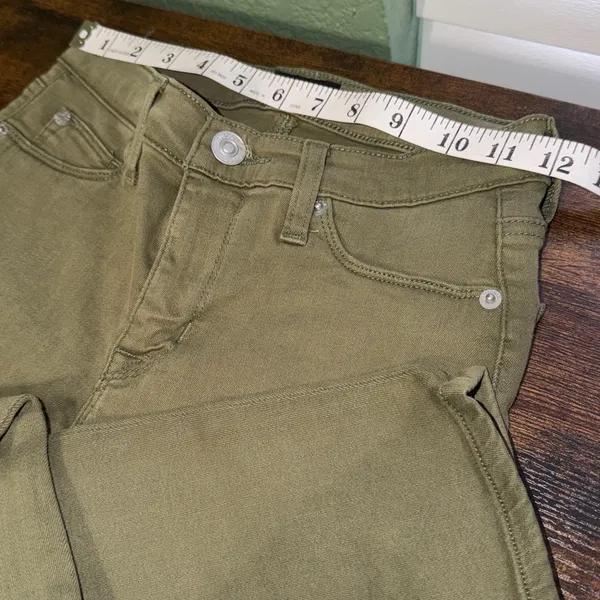 Hudson Jeans Natalie Super Skinny Ankle Olive Green Mid Rise - Image 6