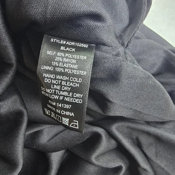ASTR The Label NWT -747 Drape Sleeveless Midi Dress‎ Black Ruched Womens Large - Image 6