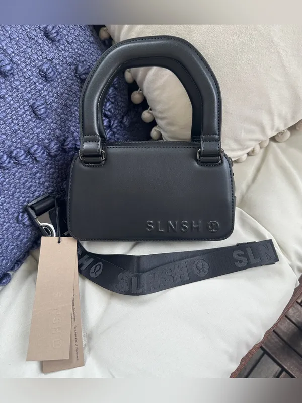 NWT Lululemon x SLNSH Collection Leather Alt. Top-Handle Mini Belt Bag - Black - Image 14