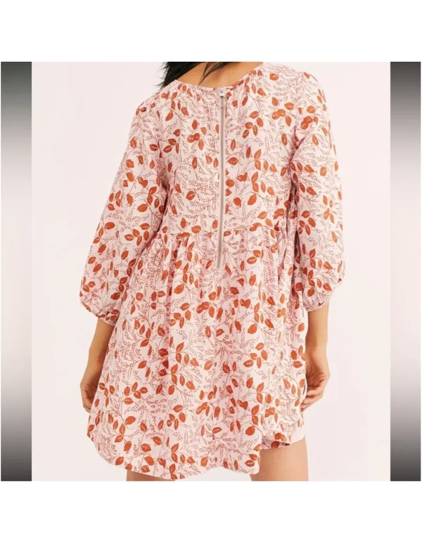 Free people paper hearts babydoll mini dress - Image 2