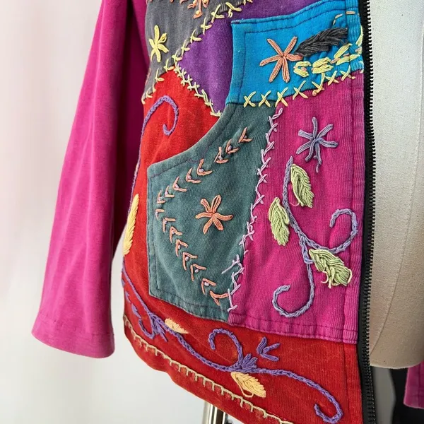 Rising Tide Vintage Hoodie Jacket Pink - Image 9